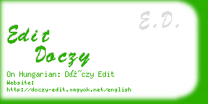 edit doczy business card